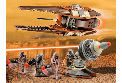 LEGO Set-Geonosian Fighter, Black box-Star Wars-4478-1-Creative Brick Builders